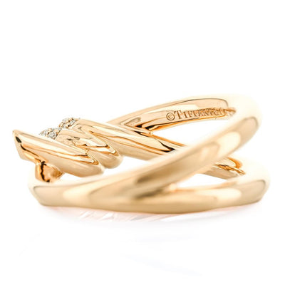 Tiffany & Co. | .33CTW Round Diamond Tiffany Knot Ring Size 6.5 - 18K Yellow Gold