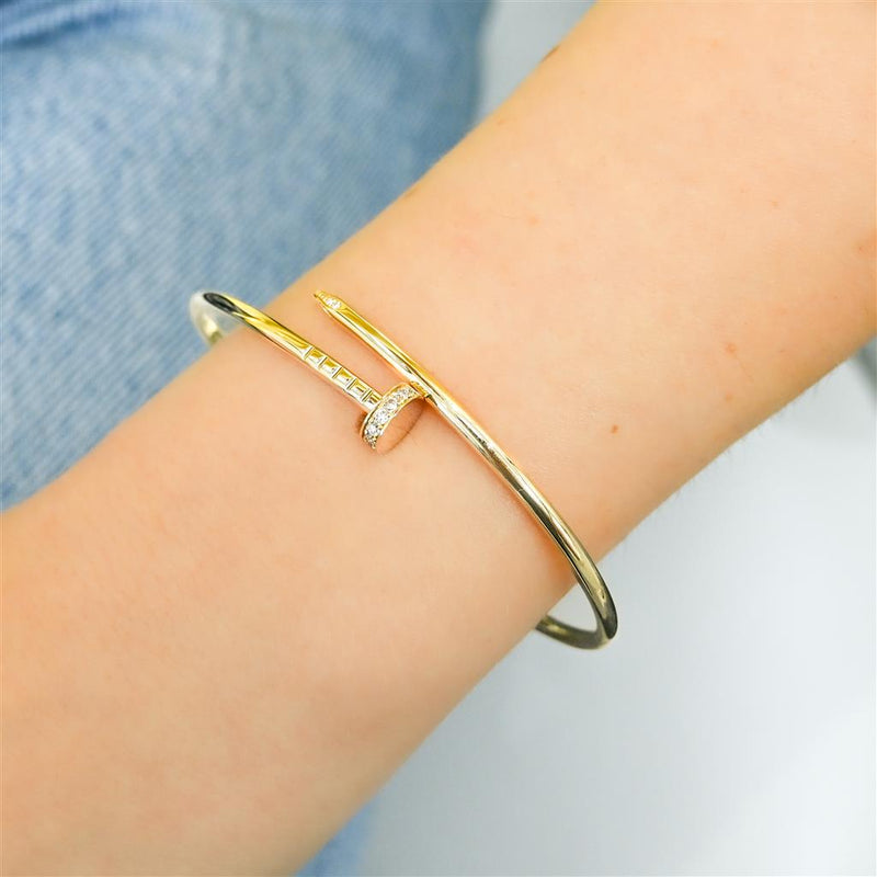 Cartier | Juste Un Clou Bracelet, Size 17 - 18K Yellow Gold