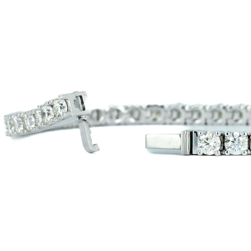 8.74ctw Diamond Tennis Bracelet- 14k White Gold