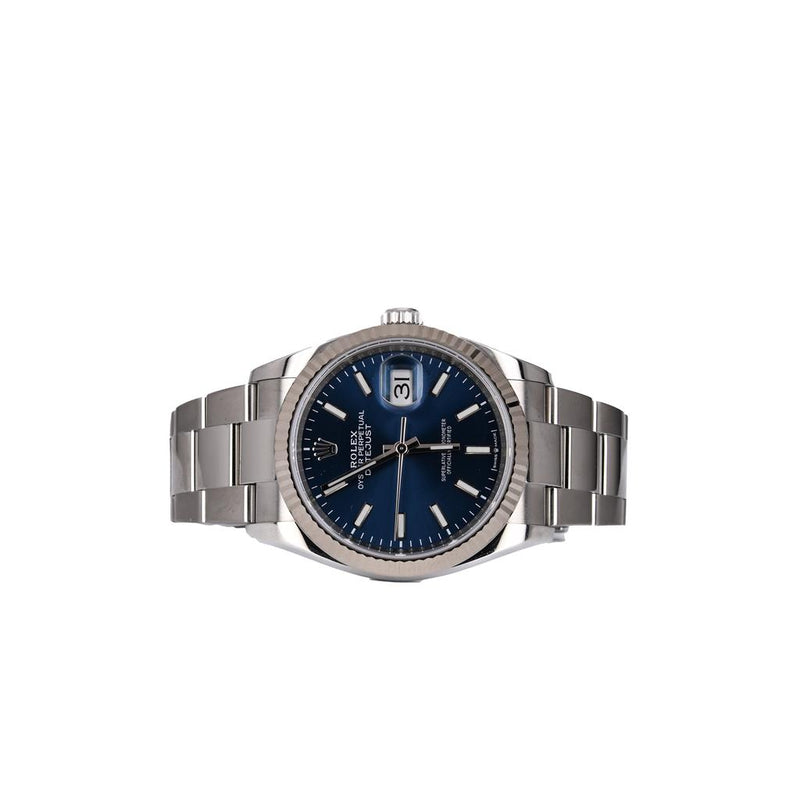 Rolex | 36mm Datejust, Blue Dial, Fluted Bezel, Oyster - 846375Y1