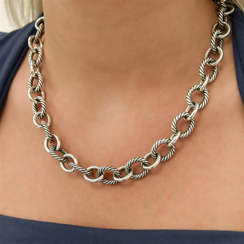 David Yurman | Oval Link Necklace, 18.25" - 925 Sterling Silver