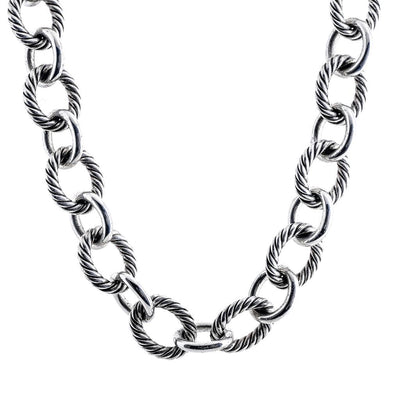 David Yurman | Oval Link Necklace, 18.25" - 925 Sterling Silver