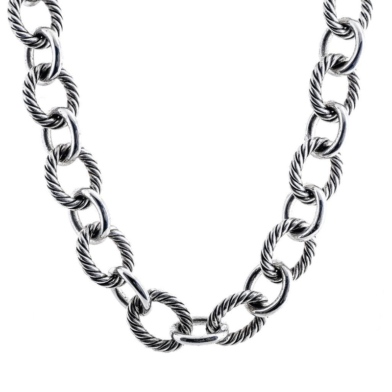 David Yurman | Oval Link Necklace, 18.25" - 925 Sterling Silver