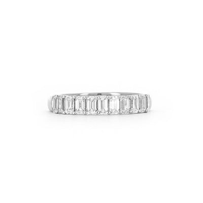 1.21ctw Emerald Lab Grown Diamond Band - 950 Platinum