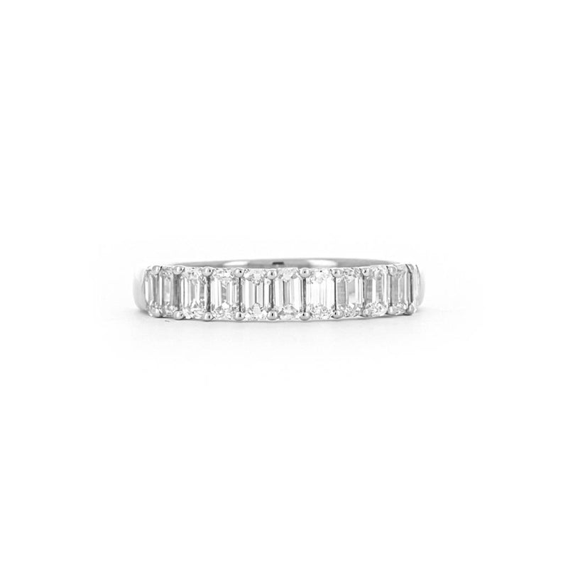 1.21ctw Emerald Lab Grown Diamond Band - 950 Platinum