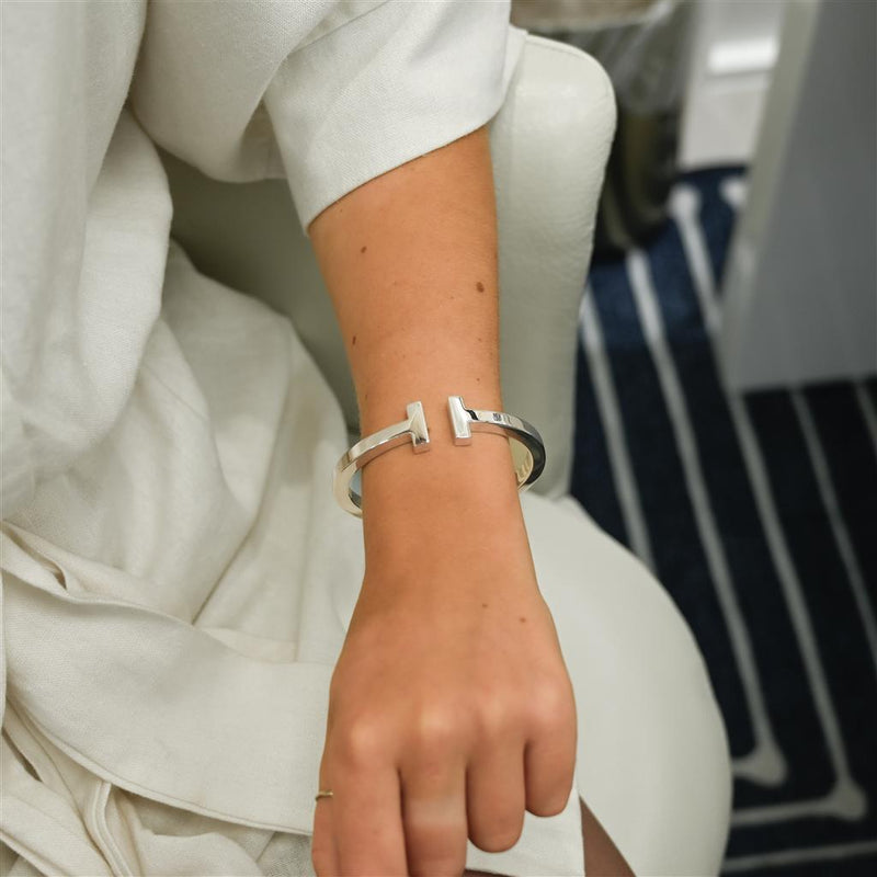 Tiffany & Co. | T-Square Bracelet, 6.75" - 925 Sterling Silver