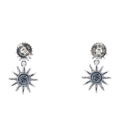 David Yurman | .22CTW Starburst Double Drop Earrings - 925 Sterling Silver
