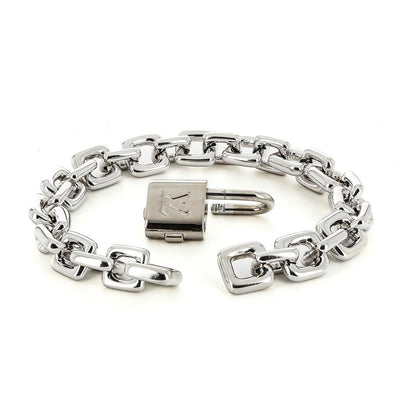 Louis Vuitton White Gold Chain Bracelet