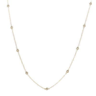 .38CTW Round Diamonds By the Yard Necklace, 18" - 14K Yellow Gold