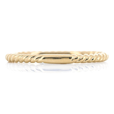 Twisted Rope Band, Size 6.5 - 14K Yellow Gold