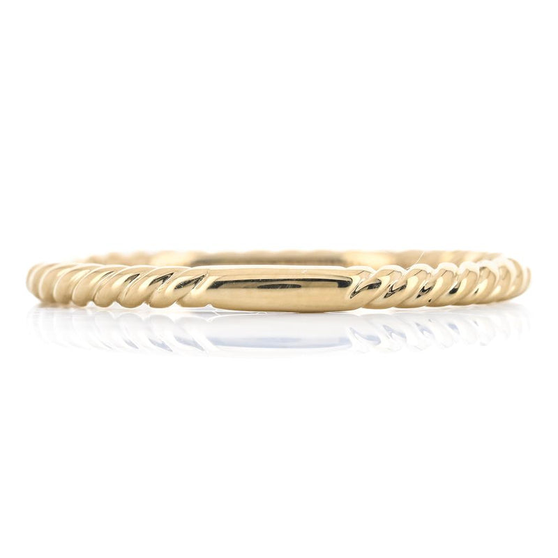Twisted Rope Band, Size 6.5 - 14K Yellow Gold