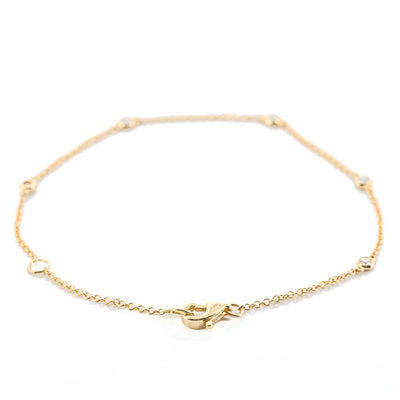 .15CTW Round Diamonds By the Yard Bracelet, 7" - 14K Yellow Gold