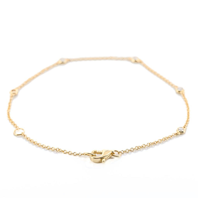 .15CTW Round Diamonds By the Yard Bracelet, 7" - 14K Yellow Gold