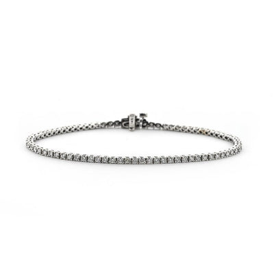 2.0ctw Round Diamond Tennis Bracelet - White Gold