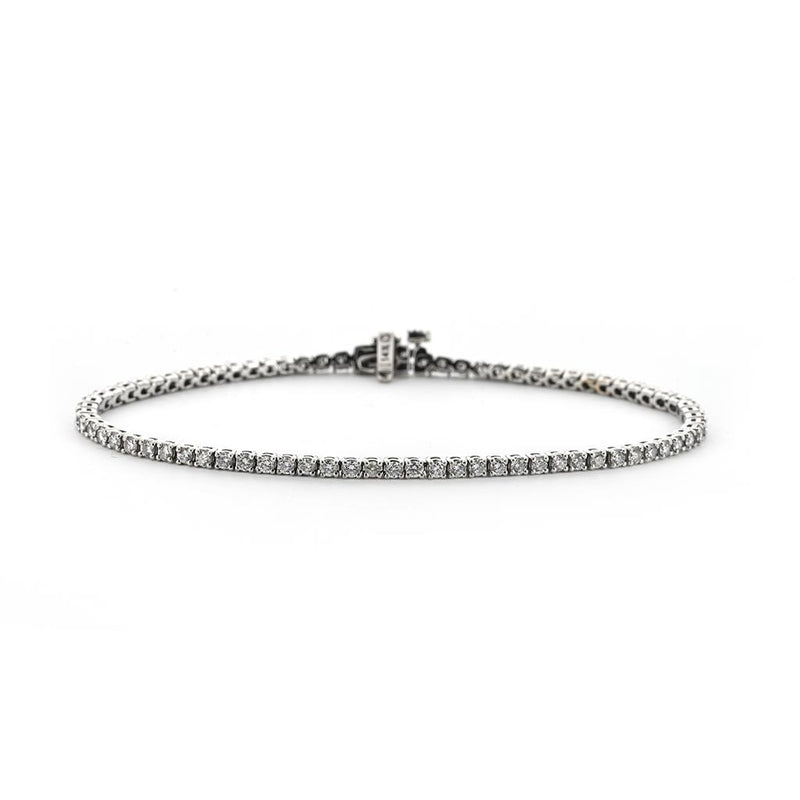 2.0ctw Round Diamond Tennis Bracelet - White Gold