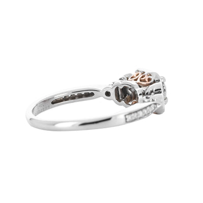 0.66ctw Diamond Engagement Ring - Square Halo