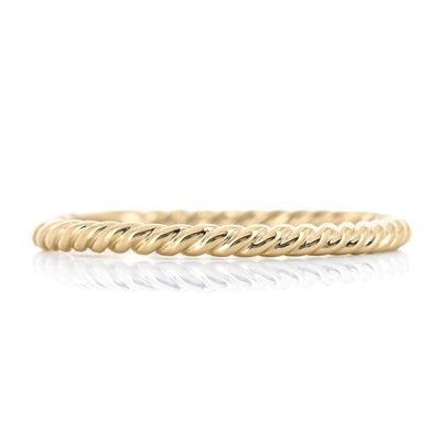 Twisted Rope Band, Size 6.5 - 14K Yellow Gold