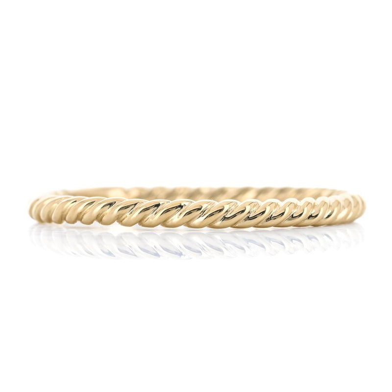 Twisted Rope Band, Size 6.5 - 14K Yellow Gold