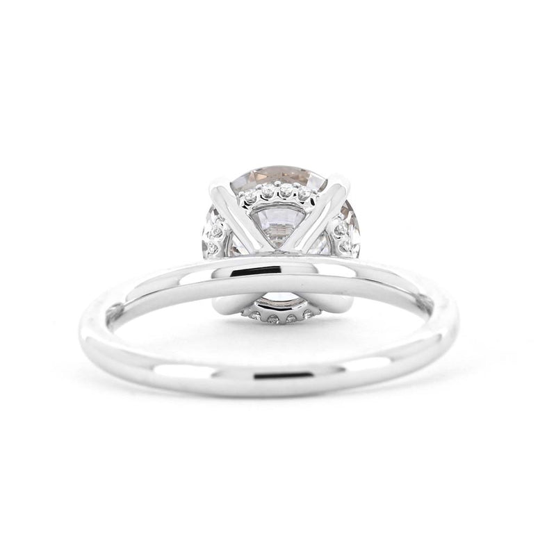 2.58ctw Round Diamond Engagement Ring - Signature Solitaire - 14K White Gold