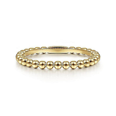 Bujukan Beaded Band - 14K Yellow Gold