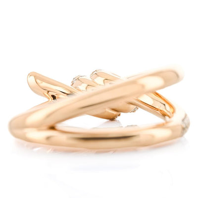 Tiffany & Co. | .33CTW Round Diamond Tiffany Knot Ring Size 6.5 - 18K Yellow Gold