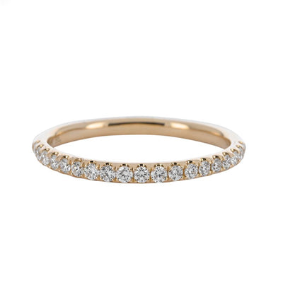0.25ctw Prong Set Diamond Band, Size 6.5 – 14K Yellow Gold