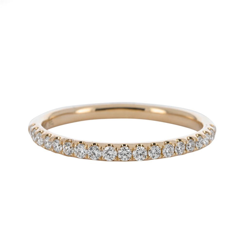 0.25ctw Prong Set Diamond Band, Size 6.5 – 14K Yellow Gold