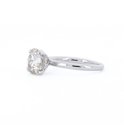 2.58ctw Round Diamond Engagement Ring - Signature Solitaire - 14K White Gold