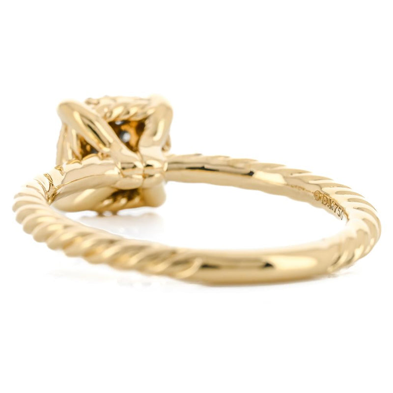 David Yurman | Petite Chatelaine Diamond Ring, Size 5.25 - 18K Yellow Gold