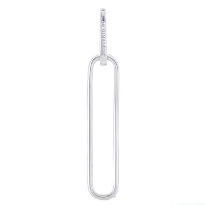 .21CTW Diamond Paperclip Pendant - 14K White Gold