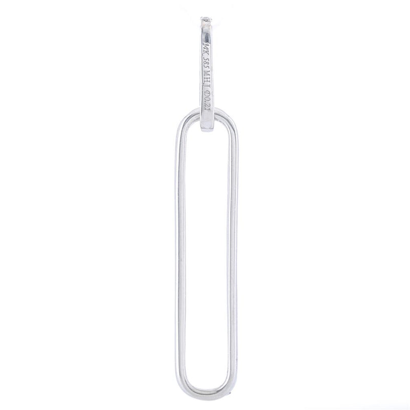 .21CTW Diamond Paperclip Pendant - 14K White Gold