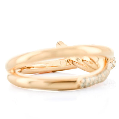 Tiffany & Co. | .33CTW Round Diamond Tiffany Knot Ring Size 6.5 - 18K Yellow Gold