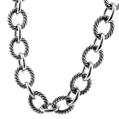 David Yurman | Oval Link Necklace, 18.25" - 925 Sterling Silver