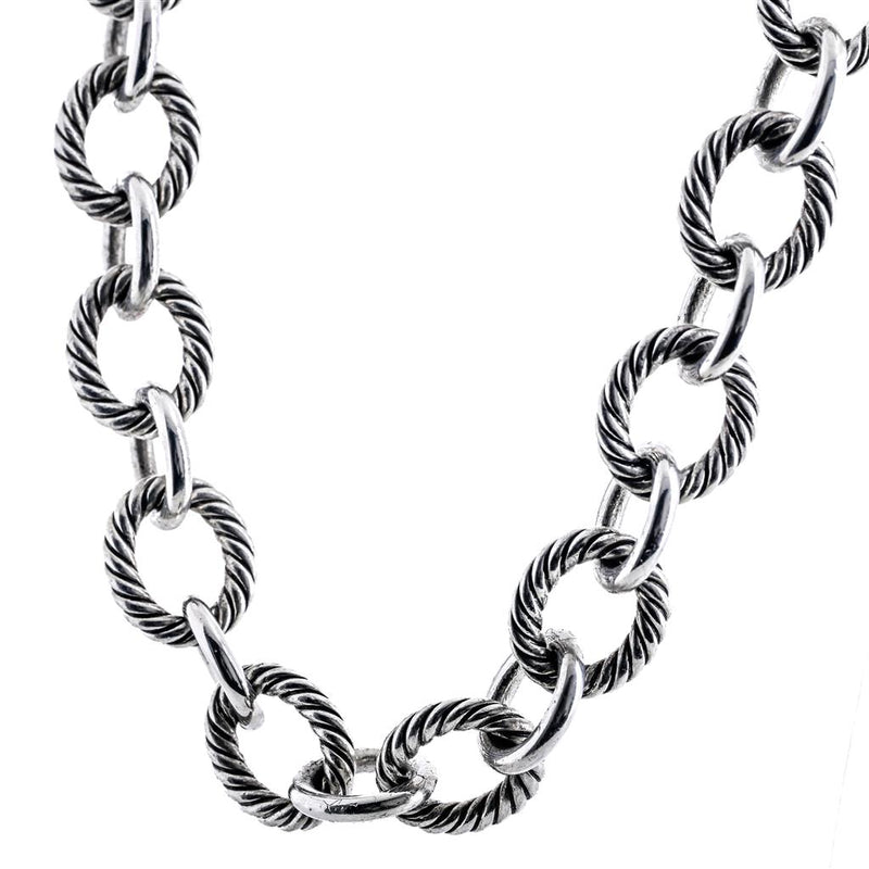 David Yurman | Oval Link Necklace, 18.25" - 925 Sterling Silver
