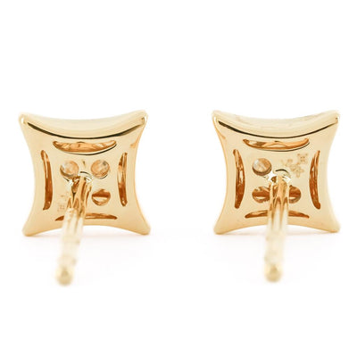 .49CTW Diamond Star Stud Earrings - 14K Yellow Gold