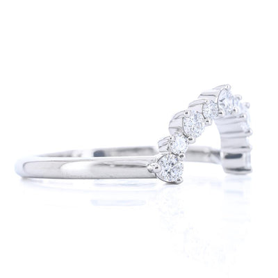 .37CTW Diamond Wedding Band -14K White Gold