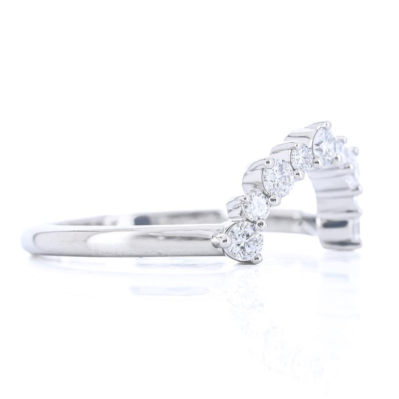.37CTW Diamond Wedding Band -14K White Gold