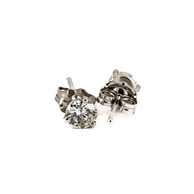 0.50ctw Diamond Stud Earrings - 14k White Gold