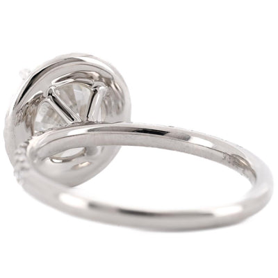 3.45CTW Round Engagement Ring - Halo  - 950 Platinum