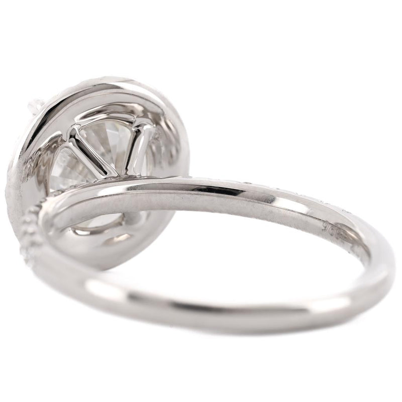 3.45CTW Round Engagement Ring - Halo  - 950 Platinum