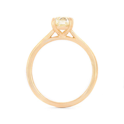 1.59ct Cushion Diamond Engagement Ring - 18K Yellow Gold