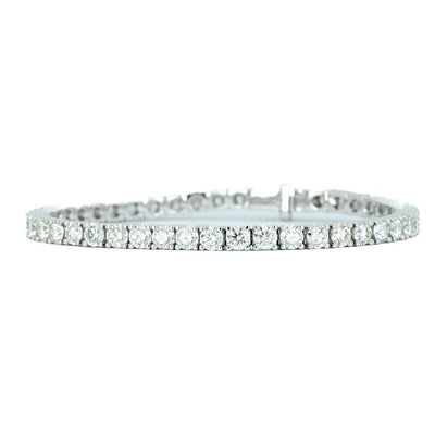 8.74ctw Diamond Tennis Bracelet- 14k White Gold