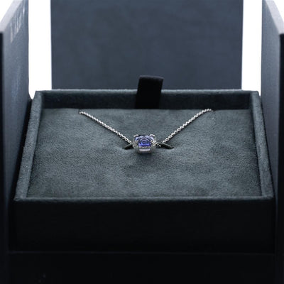 David Yurman | 1.65CT Round Tanzanite Necklace, 18" - 18K White Gold