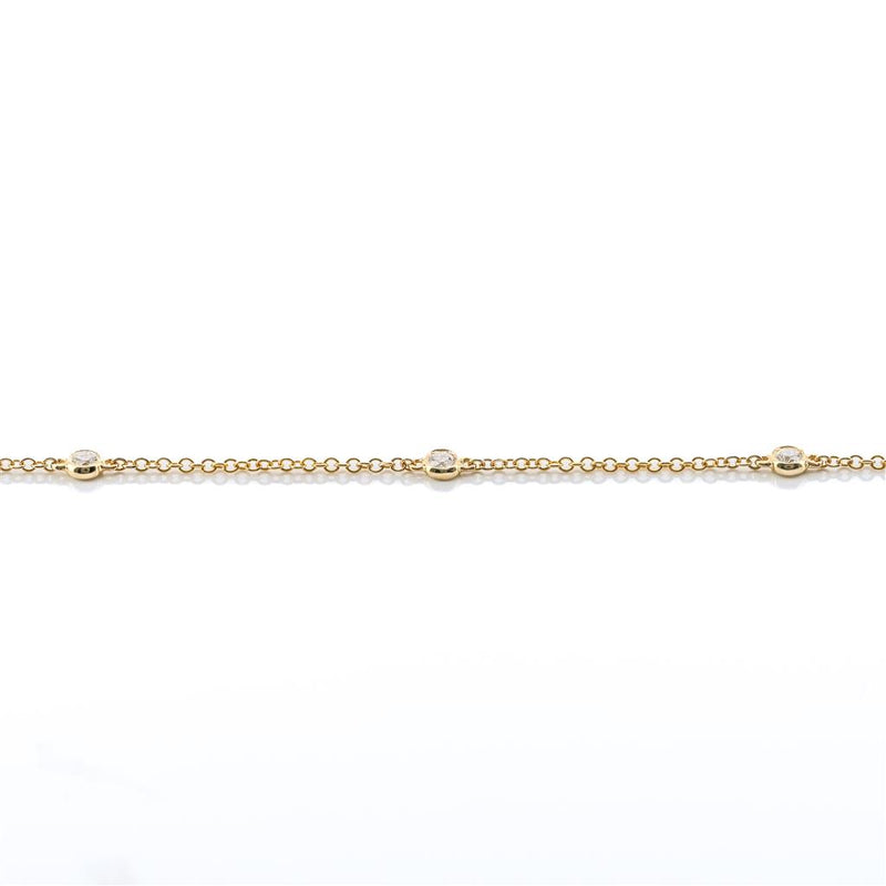 .15CTW Round Diamonds By the Yard Bracelet, 7" - 14K Yellow Gold