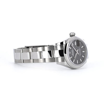 Rolex | 28mm Datejust, Gray Dial, Stainless Steel Oyster Bracelet - 279160