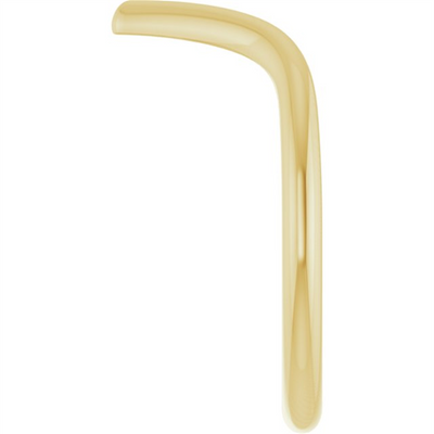 "V" Contour Band, Size 7 - 14K Yellow Gold