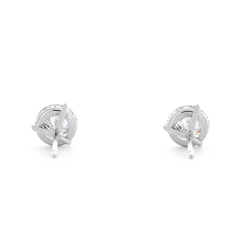 2.00ctw Lab-Grown Diamond Stud Earrings – 14K White Gold