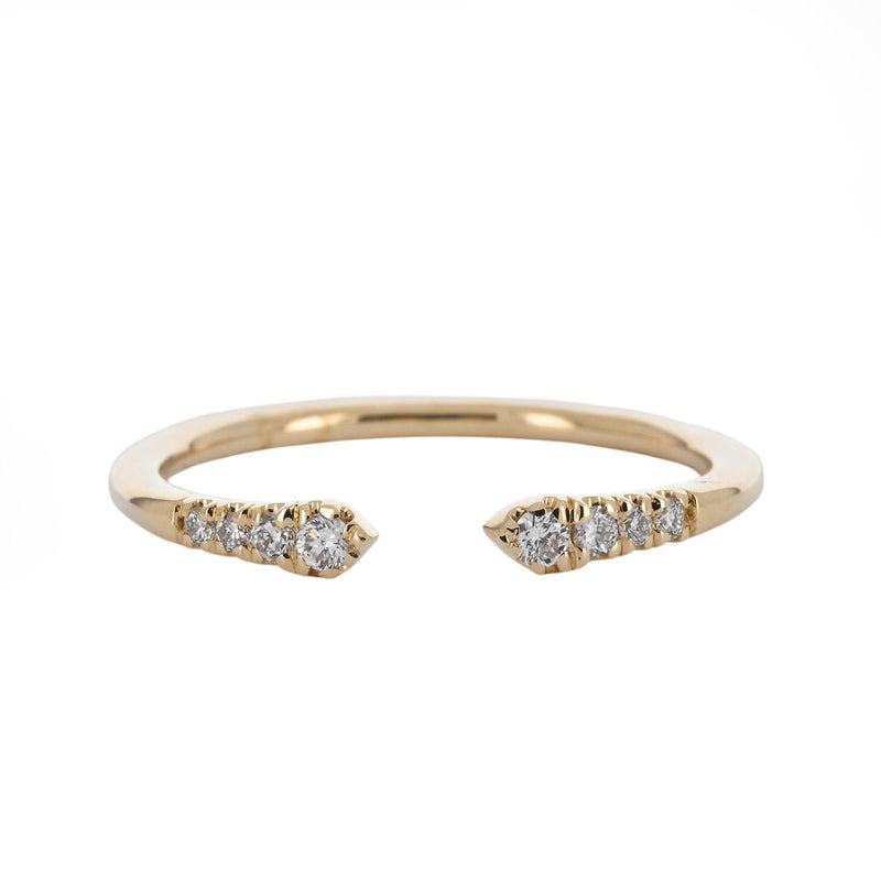 Gabriel & Co Yellow Gold 0.10ct Band Ring