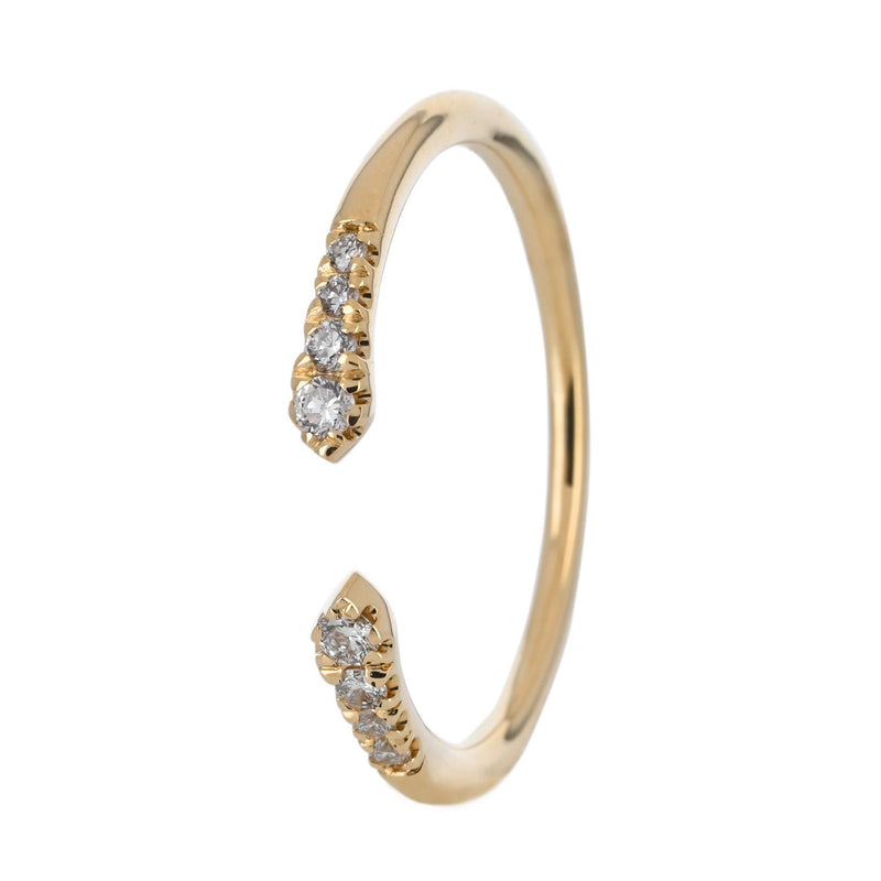 Gabriel & Co Yellow Gold 0.10ct Band Ring