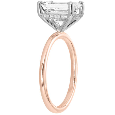 The Signature Solitaire + Hidden Halo | Emerald